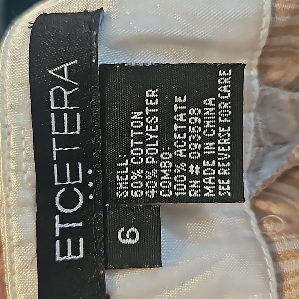 Etcetera Women's Beige and Cream Pants Size 6 - Picture 5 of 5